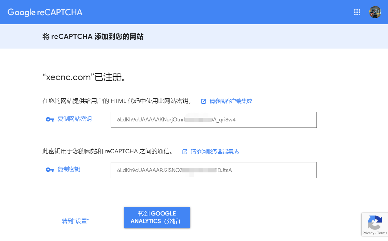 WPForms添加Google’s reCAPTCHA V3